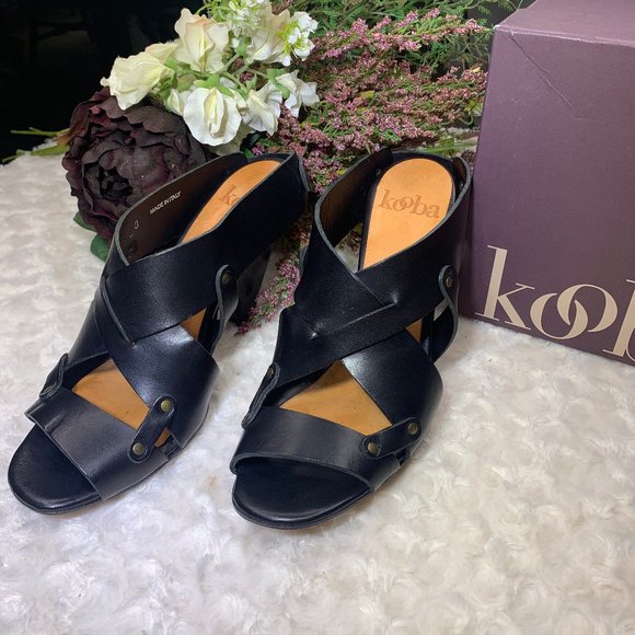Kooba Shoes - Kooba Cara Black Sandal sz 8 EUC